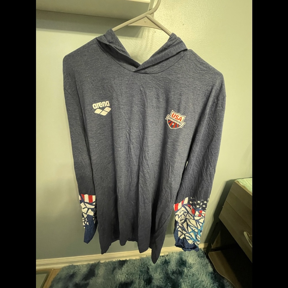 Men’s Light Navy lightweight Swim Hoodie🔥